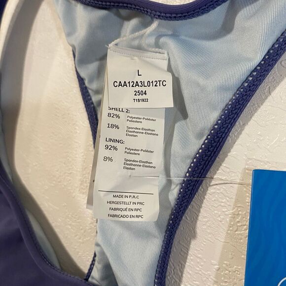 Cupshe Blue Sports Bra Swim Top Women’s Large – Racerback Bikini Top NWT - Picture 7 of 7